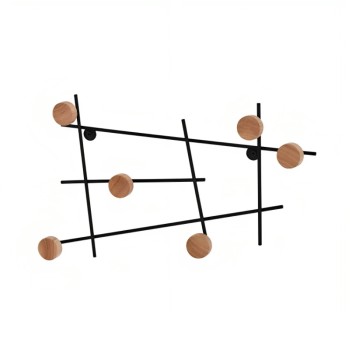 Obešalnik LUCY (črna)