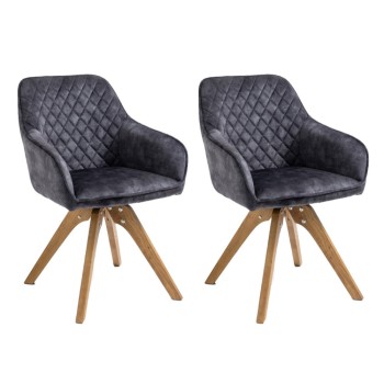 Stol VELES (temno siva, 60x60x85)