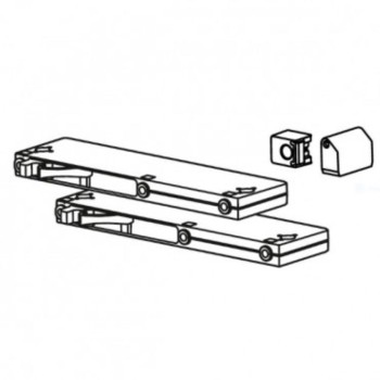 Mehanizem za tiho zapiranje drsnih vrat (krom)