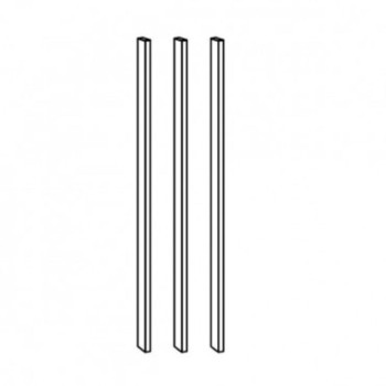 Set ročajev za garderobno omaro  - set 3. palic (bela)