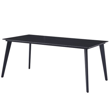 Miza LORELA (črn marmor + zlato, 180x90x75, mat)