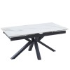Raztegljiva miza AROSA (bel HG marmor + zlato, 160/240x90x76, svetleč) Raztegljiva miza AROSA (bel HG marmor + zlato, 160/240x90x76, svetleč)
