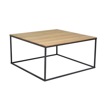 Klubska miza KIRANA 2 (hrast + črna)