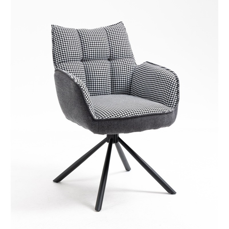 Stol RINGO 1 (pepita + temno siva, 61x62x89) Stol RINGO 1 (pepita + temno siva, 61x62x89)