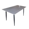 Miza ADRIA (siva, 140x80x75, mat) Miza ADRIA (siva, 140x80x75, mat)