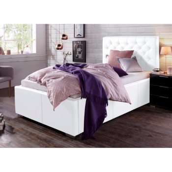 Postelja SANDRA (bela, 180x200, 184x212x120)