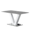 Table BLOOM (160x90x76, siva + bela, mat) Table BLOOM (160x90x76, siva + bela, mat)