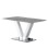 Table BLOOM (160x90x76, siva + bela, mat)