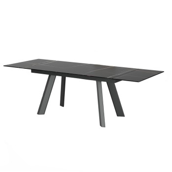 Raztegljiva miza CELIA (črna, 160/200/240x90x76)