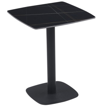 Miza ANNIE (črna, 60x60x75, mat)