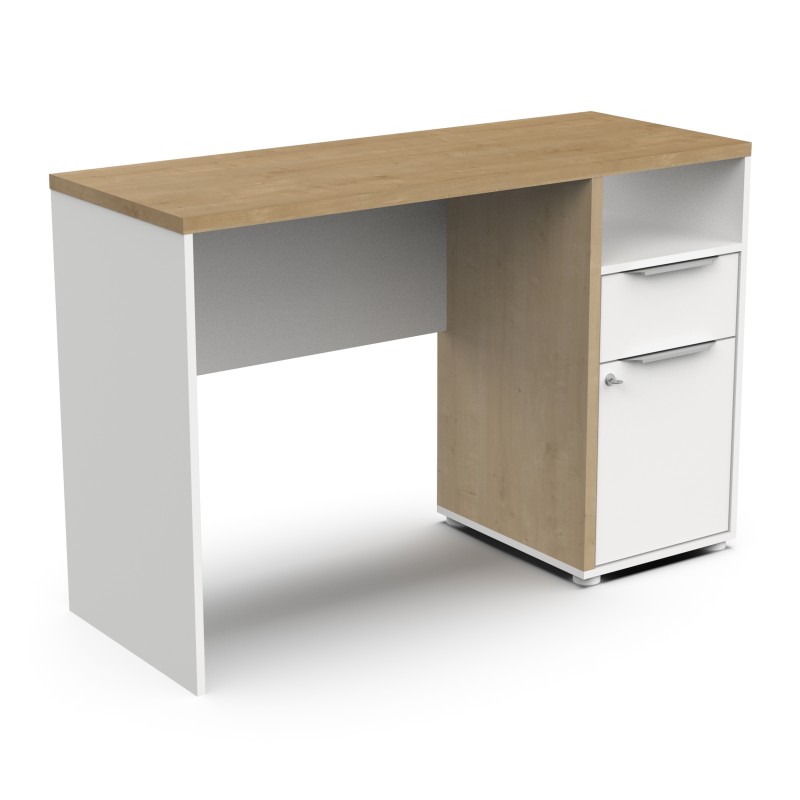 Pisalna miza ACCESS 347764 (bela + rjava, 117x45x77,5) Pisalna miza ACCESS 347764 (bela + rjava, 117x45x77,5)