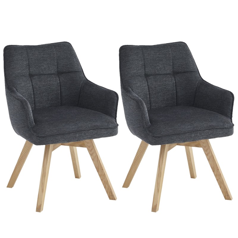 Stol NALVI (antracit, 55x57x82) Stol NALVI (antracit, 55x57x82)