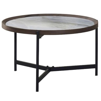 Coffee table VANOS blue&white MDF