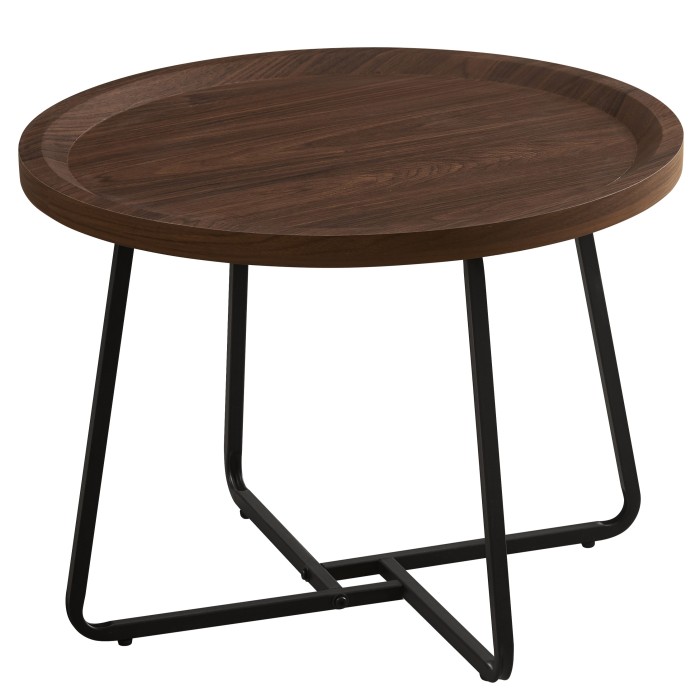 Klubska miza GLOMI (temno rjava, Ø 60x45) Klubska miza GLOMI (temno rjava, Ø 60x45)