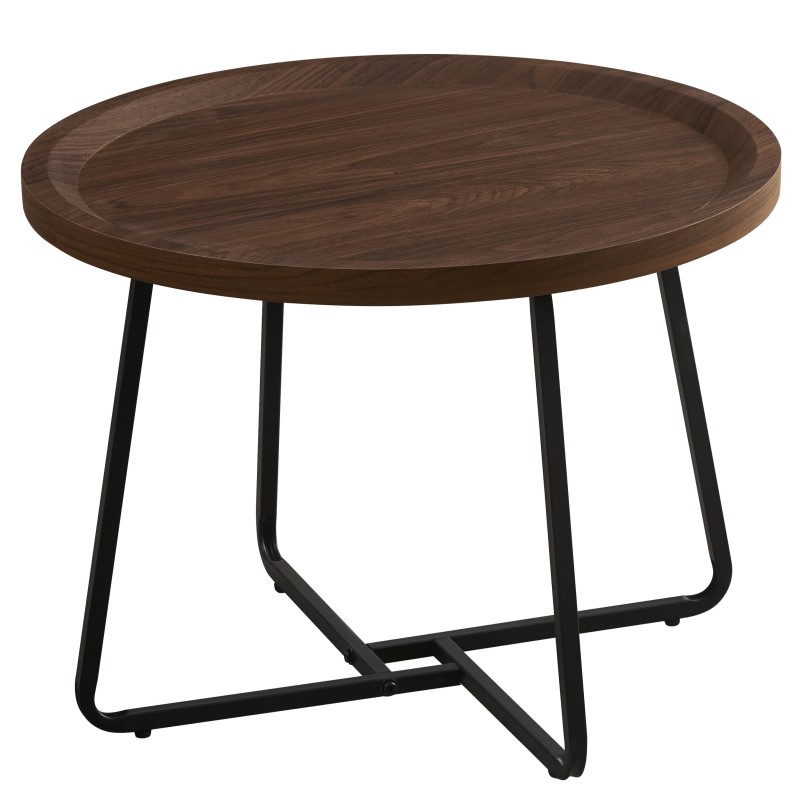 Klubska miza GLOMI (temno rjava, Ø 60x45) Klubska miza GLOMI (temno rjava, Ø 60x45)