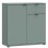 Komoda GANYMEDE 222 (zelena, 80x34x82)