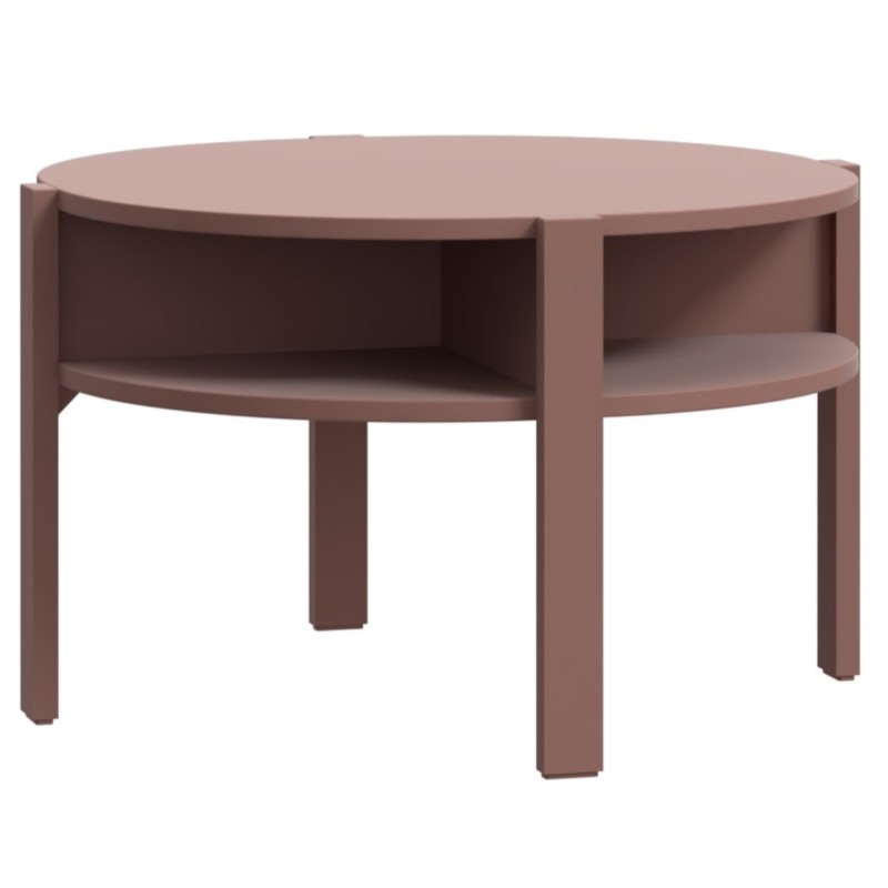Klubska miza TOBAGO (terakota, Ø 74,5x45,5) Klubska miza TOBAGO (terakota, Ø 74,5x45,5)