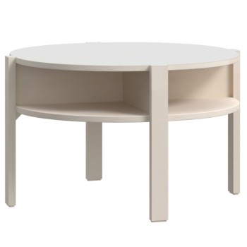 Klubska miza TOBAGO (svetlo rjava, Ø 74,5x45,5)