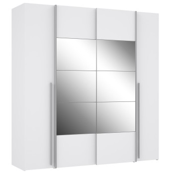 Garderobna omara NARAGO (200 cm) (bela, 200x61x210)