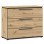 Komoda IZO 211 (hrast + črna, 100x41x82)