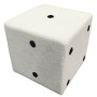 Tabure DICE (bela, 35x35x35)