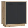 Komoda ANTUZA 221 (hrast + siva, 83x34x88)