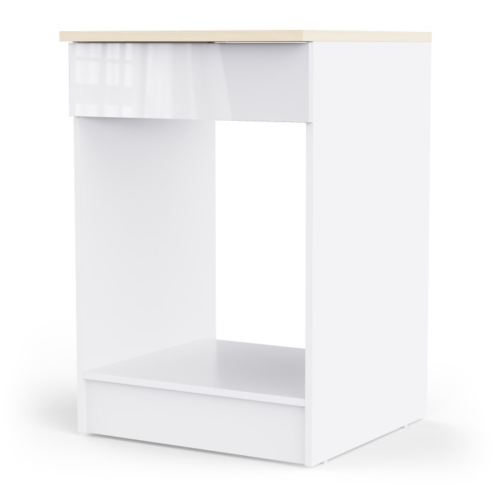 Kuhinjski element BIANCO 4 486965 (svetleč, bela + bela visok sijaj, 60x60x90)