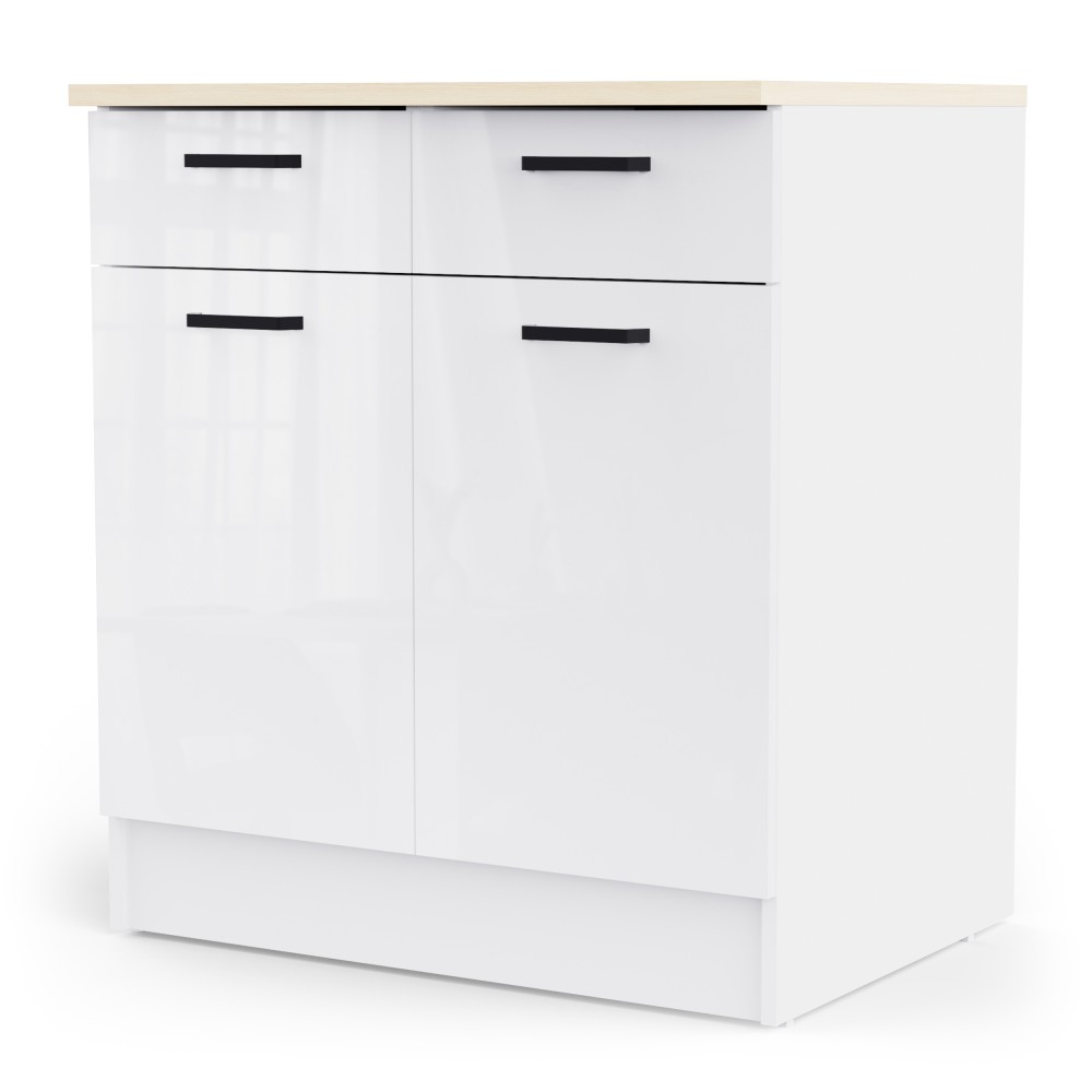 Kuhinjski element BIANCO 6 486967 (svetleč, bela + bela visok sijaj, 80x60x90) Kuhinjski element BIANCO 6 486967 (svetleč, bela + bela visok sijaj, 80x60x90)