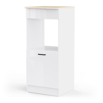 Kuhinjski element BIANCO 12 486973 (Obrnljiva, svetleč, bela + bela visok sijaj, 60x60x141)