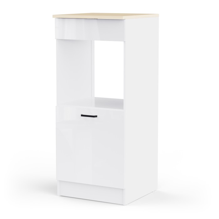Kuhinjski element BIANCO 12 486973 (Obrnljiva, svetleč, bela + bela visok sijaj, 60x60x141)