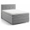 Box spring postelja MERLIN POCKET (siva - Orion 102, 185x208x121)