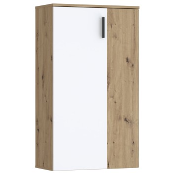 Omara za čevlje BOOTS (hrast + bela, 69x34x120,5)