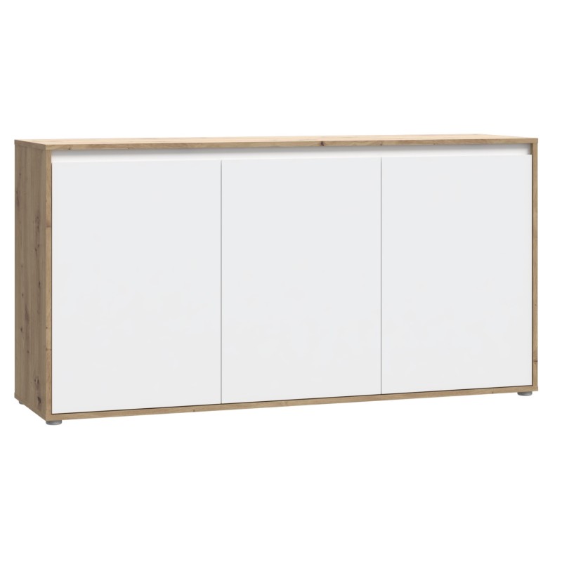 Komoda SKELPE 231 (hrast + bela, 152,5x42x78,5) Komoda SKELPE 231 (hrast + bela, 152,5x42x78,5)