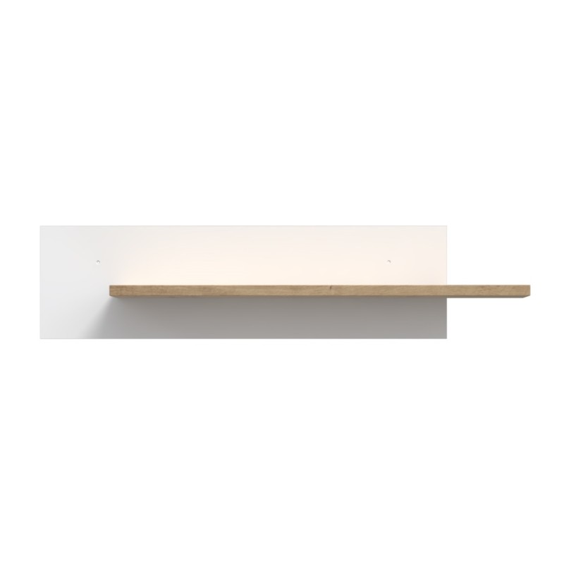 Polica SKELPE B04 (hrast + bela, 101x22x23,5) Polica SKELPE B04 (hrast + bela, 101x22x23,5)