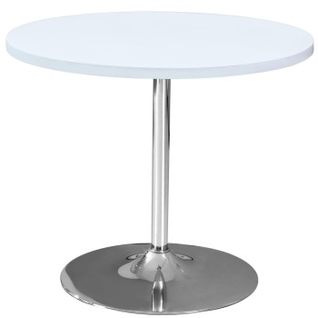 Miza LEO (bela visok sijaj, Ø 90x75)