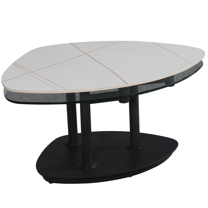 Klubska miza LAOS (bela, 90x70x45)