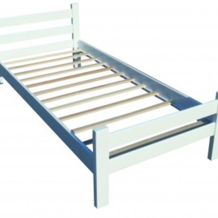 Postelja MEDA (bela, 96x210x79, 90x200)