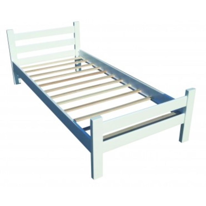 Postelja MEDA (bela, 126x210x79, 120x200)