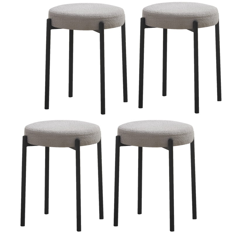 Stol LAVI (svetlo siva, Ø 38x49,5)