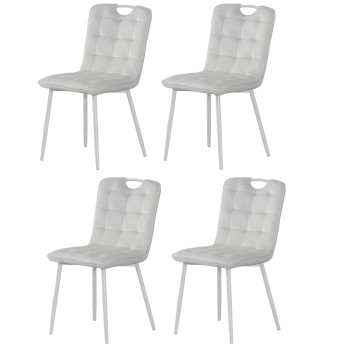 Stol MILIK (bela, 47x58,5x86)