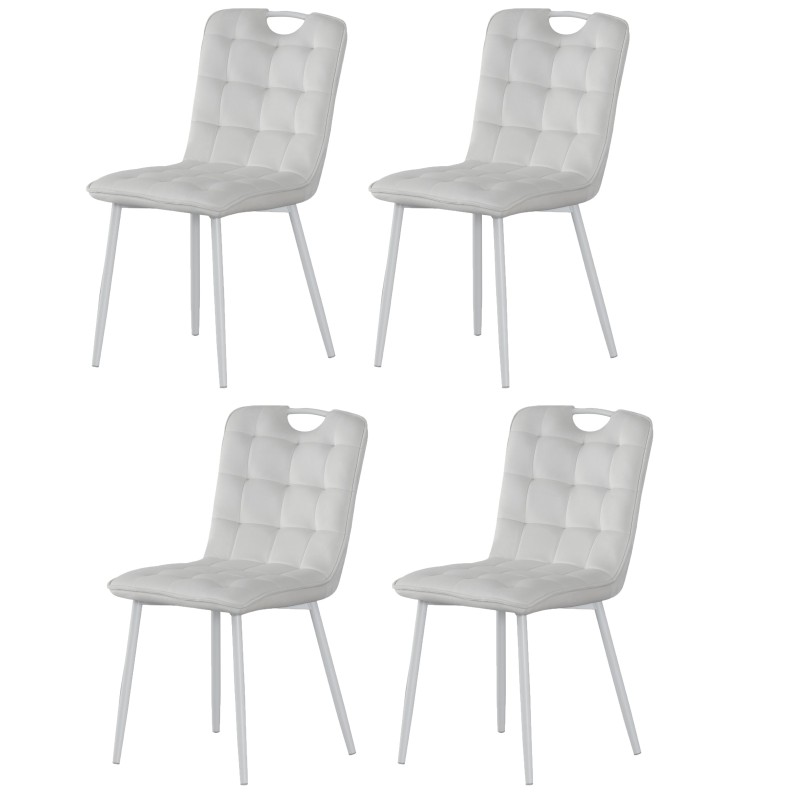 Stol MILIK (bela, 47x58,5x86)