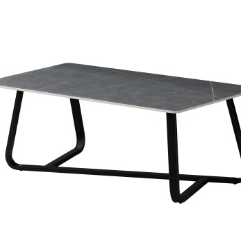 Klubska miza RALOS (siva, 120x60x45, mat)