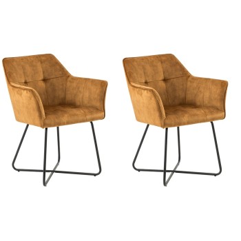 Stol PIKER (curry, 62x64x81)