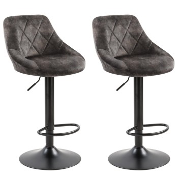 Barski stol TRACEY (antracit)