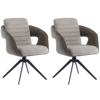 Stol TOMIAN (taupe + siva)