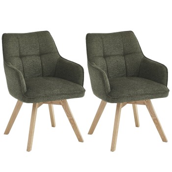 Stol NALVI (zelena, 55x57x82)