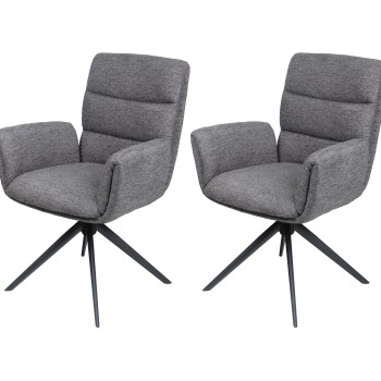 Stol OSAKA (črna, 63,5x65x91)