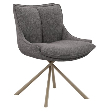 Stol UBUD (svetlo siva, 56x66x87)