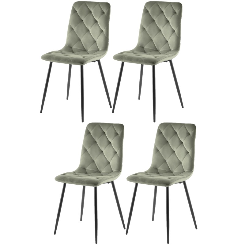 Stol LARRY (zelena, 43x54x90)