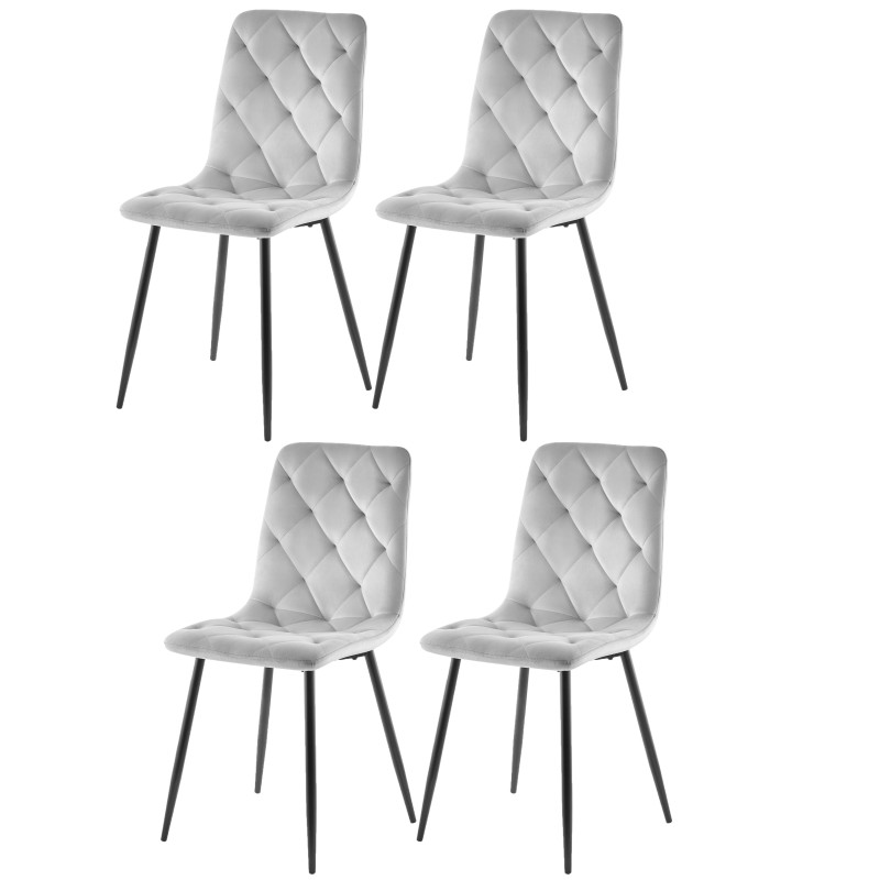 Stol LARRY (svetlo siva, 43x54x90)